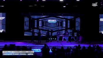 Express Cheer Force - Gems [2026 L3.2 Junior - PREP Day 1] 2026 Spirit Fest Grand Nationals