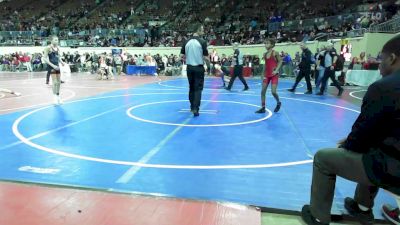 87 lbs Consi Of 8 #1 - Elliott Carter, Mustang Middle School vs Jayden Hazzard, Tonkawa