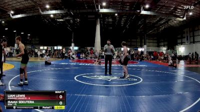 138 lbs Round 3 (6 Team) - Isaiah Sekutera, RAW vs Liam Lewis, HANOVER HAWKEYE