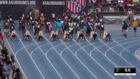Youth Girls' 100m Championship, Semi-Finals 1 - Age 10