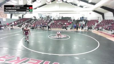 133 lbs Cons. Semi - Ty Ferguson, Lyon College vs Jayden Copeland, Schreiner