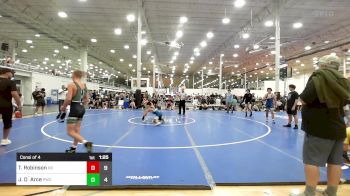 128 lbs Consi Of 4 - Tommy Robinson, Kraken Red vs Justin D`Arce, Prime Wrestling Club Black