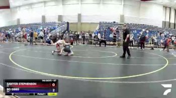 97 lbs Quarterfinal - Sawyer Stephenson, MI vs Bo Gibbs, OH