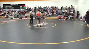 95 lbs Cons. Semi - Jak Kalmes, Springville Gold Medal Wrestli vs Tyson Stanley, Big Game Wrestling Club