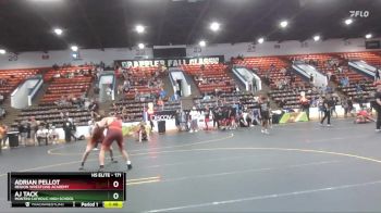 171 lbs Cons. Round 3 - Adrian Pellot, Region Wrestling Academy vs AJ Tack, Montini Catholic High School