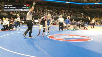 138 Class 4 lbs Champ. Round 1 - Kade King, Jackson vs Gavin Shelton, Liberty