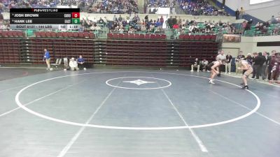 144 lbs Quarterfinal - Josh Brown, Carolina Forest vs Hank Lee, Eastside