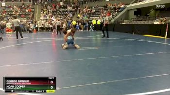 100 lbs Semifinal - Noah Cooper, Lincoln Squires vs George Bringus, Greater Heights Wrestling