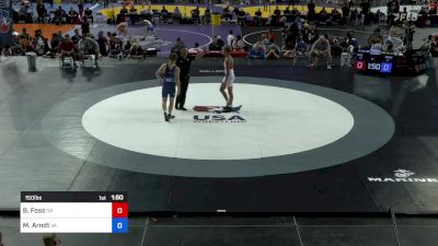 150 lbs Cons 64 #2 - Brody Foss, OR vs Matthew Arndt, VA