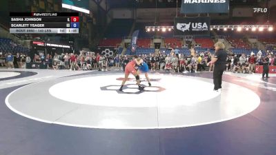 140 lbs Champ. Rd Of 32 - Sasha Johnson, IL vs Scarlett Yeager, KS