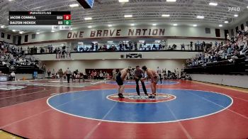 285 lbs Quarters & 1st Wb (16 Team) - Dalton Hickox, Brantley County HS vs Jacob Connell, Berrien County