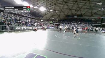 Boys 3A 132 lbs Quarterfinal - Hollender Lynch, Edmonds-Woodway vs Luke Garza, Kent Meridian