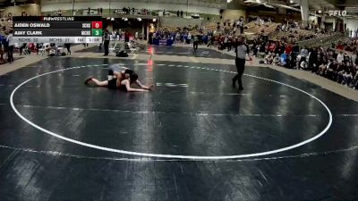126 lbs Quarterfinals (8 Team) - Aiden Oswald, Station Camp High School vs Ajay Clark, Millington Central High School