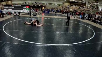 126 lbs Quarterfinals (8 Team) - Aiden Oswald, Station Camp High School vs Ajay Clark, Millington Central High School