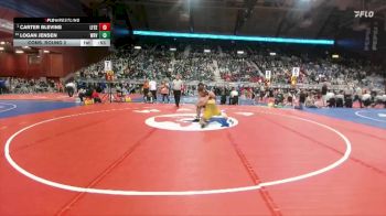 2A-175 lbs Cons. Round 2 - Logan Jensen, Wind River vs Carter Blevins, Lingle-Ft. Laramie/Southeast