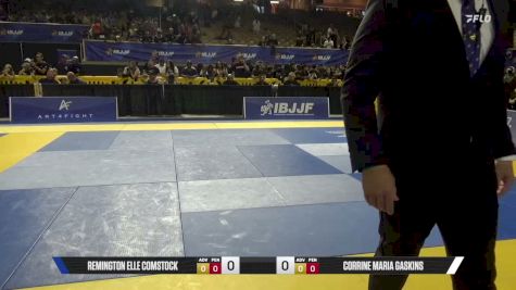 Corrine Maria Gaskins vs Remington Elle Comstock 2026 Pan Kids Jiu-Jitsu IBJJF Championship