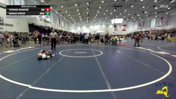 50 lbs 1st Place Match - Viviana Mancini, BH-BL Youth Wrestling vs Norah White, Malone Youth Wrestling Club