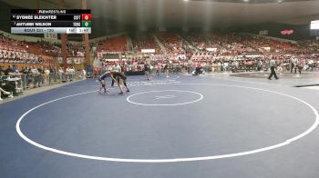 120 lbs Semifinal - Autumn Wilson, Tonganoxie HS vs Sydnee Sleichter, Carbondale-Santa Fe Trail HS