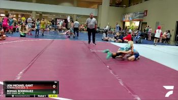 60 lbs Semis & 3rd Wb (16 Team) - Jon Michael Gant, Alabama Elite Gold vs Roman Rodriguez, Gulf Coast WC