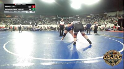 240 lbs Rr Rnd 1 - Andrea Cox, Hennessey Takedown Club vs Madison Derryberry, Viking Wrestling Club
