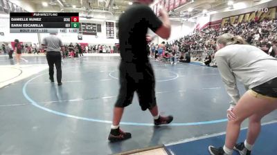 120 lbs Quarterfinal - Sarai Escamilla, Panther Academy Of Wrestling vs Danielle Nunez, Adelanto