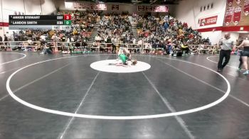 285 lbs Semifinal - Landon Smith, Kelly Walsh vs Anker Stewart, Cody