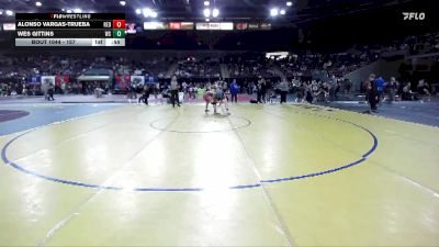 157 lbs Cons. Round 3 - Wes Gittins, West Side vs Alonso Vargas-Trueba, Redmond