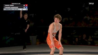 126 lbs 1st Place Match - Isaiah Jones, Oklahoma vs Cruzer Dominguez, Nebraska