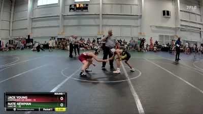 120 lbs Round 1 (8 Team) - Nate Newman, Lake WC vs Jack Young, Contenders WA Green