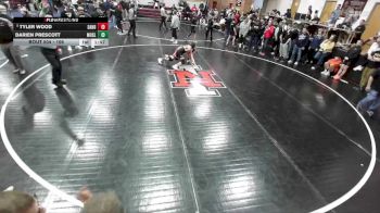 106 lbs Cons. Round 3 - Tyler Wood, Sandpoint vs Darien Prescott, Moses Lake