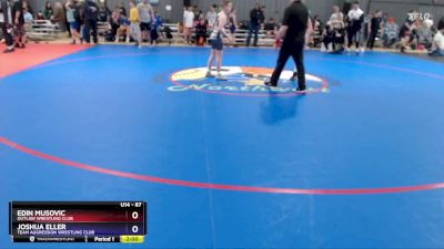 87 lbs Cons. Round 1 - Edin Musovic, Outlaw Wrestling Club vs Joshua Eller, Team Aggression Wrestling Club