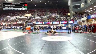 AA - 175 lbs Champ. Round 1 - Dane Butler, Helena Capital vs Mathias Olson, Billings Senior High School