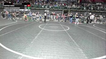 55 lbs Consi Of 16 #2 - Matteo Cigna, Saddle Brook vs Pierce Rosenberger, Kinnelon