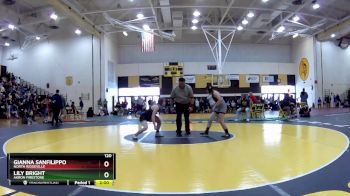 120 lbs Quarterfinal - Gianna Sanfilippo, North Ridgeville vs Lily Bright, Akron Firestone