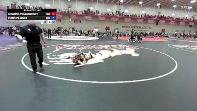 103 A Champ. Round 1 - Brianna Vollendroff, Chadron State vs Zurri Zamora, North Central (IL)