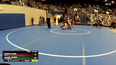 119-125 lbs Quarterfinal - Stacey Karr, Rolla vs Daniel Quinn, Camdenton