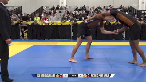 Mateusz Piotr Mazur vs Enzo Baptista Guimarães 2024 World IBJJF Jiu-Jitsu No-Gi Championship