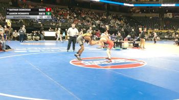 113 Class 3 lbs Quarterfinal - Aaron Roberts, Winnetonka vs Nathan Donovan, Warrenton