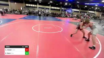 160 lbs Consi Of 32 #2 - Andrew Weber, Camas WC vs Quayde Beck, Payson