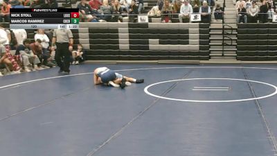 120 lbs Semis & 3rd Wb (16 Team) - Nick Stoll, Lovett School vs Marcos Ramirez, Coahulla Creek