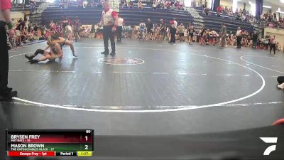 80 lbs Semis & 1st Wrestleback (8 Team) - Mason Brown, The Untouchables Black vs Brysen Frey, Mat Rats