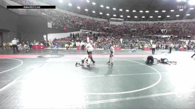 100 lbs Champ. Round 1 - Matthew Ramsdell Jr., Badger Youth Wrestling vs Callen Samplawski, Chippewa Elite