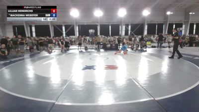 155 lbs Quarters - Lillian Hendricks vs Mackenna Webster, Simmons Academy Of Wrestling
