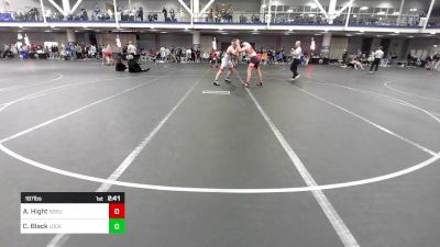 197 lbs Consi Of 16 #2 - Aiden Hight, NDSU-Unattached vs Cael Black, Lock Haven-Unattached