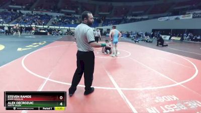 6A-220 lbs 1st Place Match - Alex Decrozuic, South Salem vs Steven Ramos, David Douglas