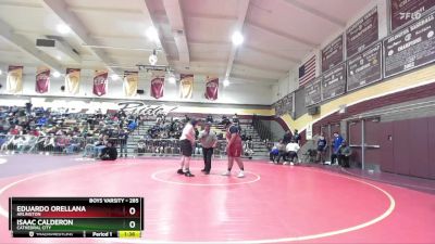 285 lbs Champ. Round 1 - Isaac Calderon, Cathedral City vs Eduardo Orellana, Arlington