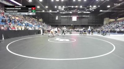 190 lbs Cons. Round 3 - Jonathan Rigler, Hays vs Cayson Hart, Overland Park - St. Thomas Aquinas HS