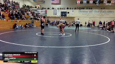165 lbs 5th Place Match - Jake Garcia, Century vs Gustavo Orozco, Forest Grove