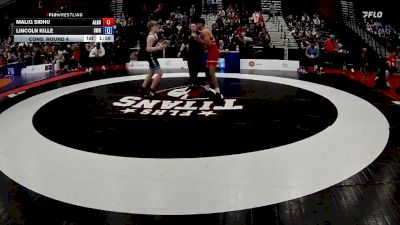 60kg Cons. Round 4 - Maliq Sidhu, Guru Gobind Singh Wrestling Club vs Lincoln Kille, Strathcona Wrestling Club