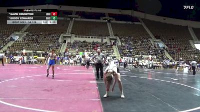 5A 138 lbs Semifinal - Gavin Crumpton, Elberta HS vs Brody Edwards, Beauregard HS